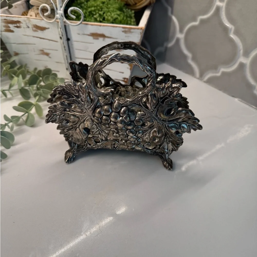 Vintage Silver Godinger napkin holder